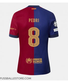 Günstige Barcelona Pedri Gonzalez #8 Heimtrikot 2024-25 Kurzarm